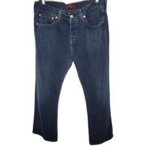 Levi's Type 1 Iconic Straight Jeans Men's 38x29 Dark Wash Straight Leg Vintage‎